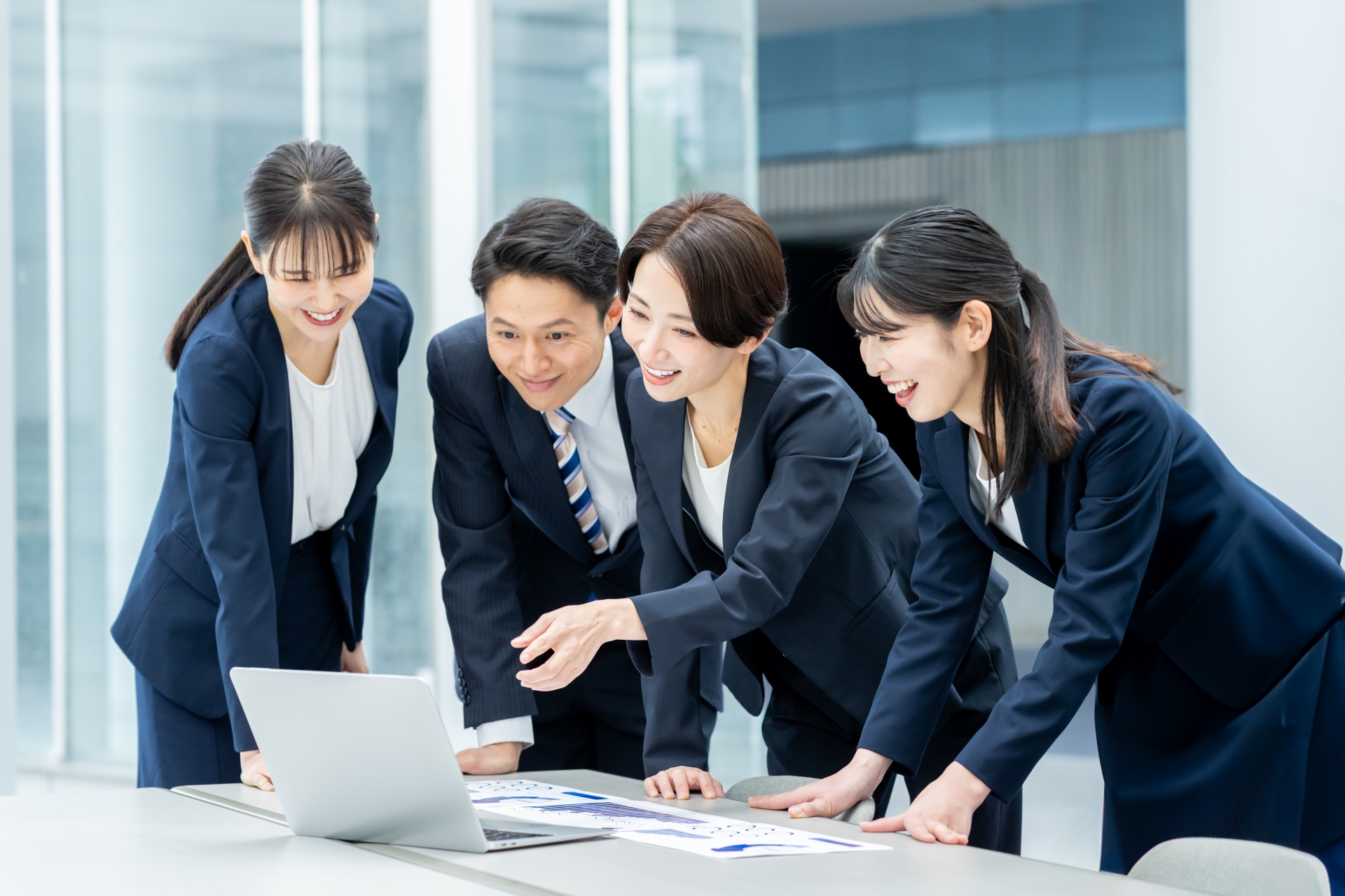 Team collaborating on digital marketing strategy